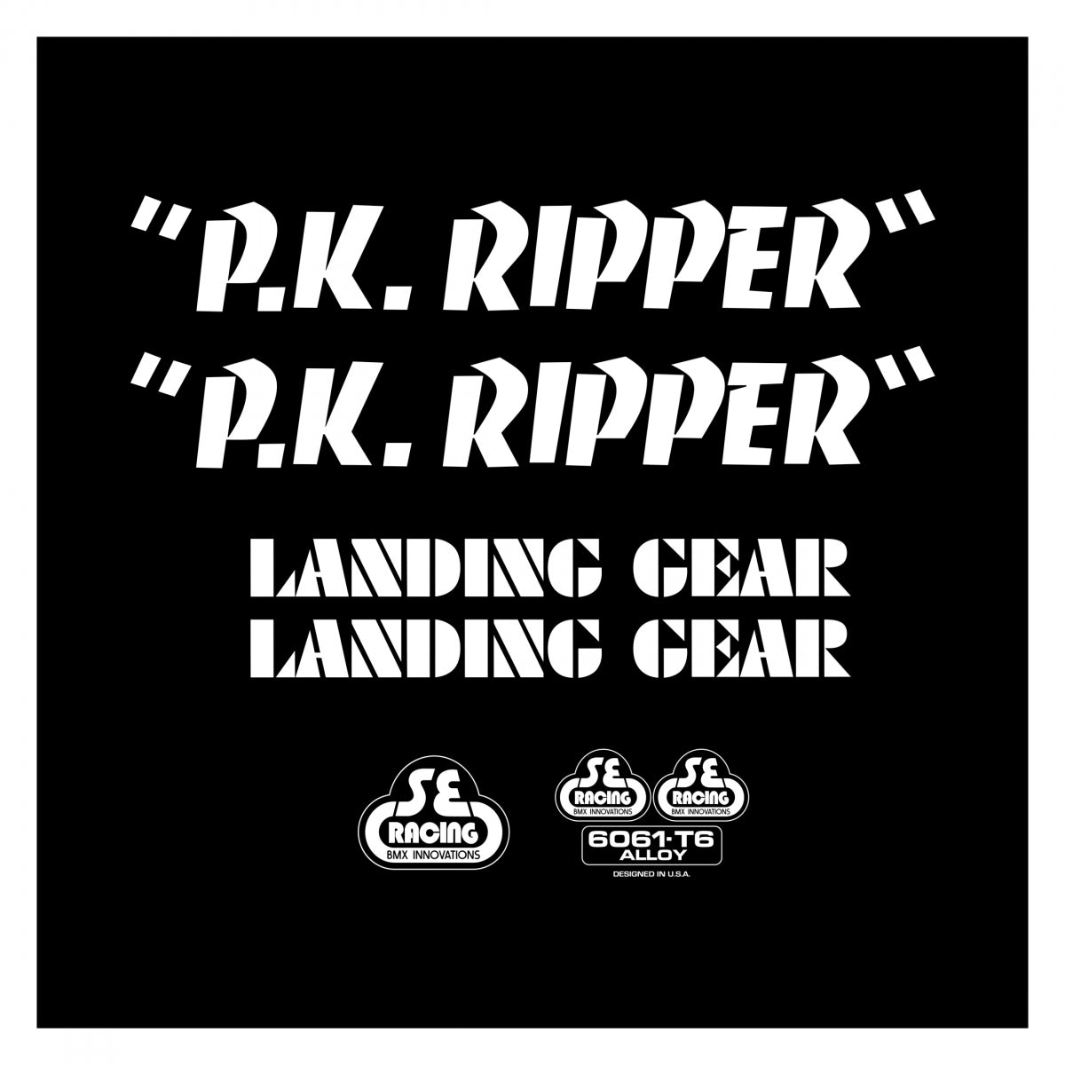 DECAL SE BIKES SET PK RIPPER WH – emerald bay bikes